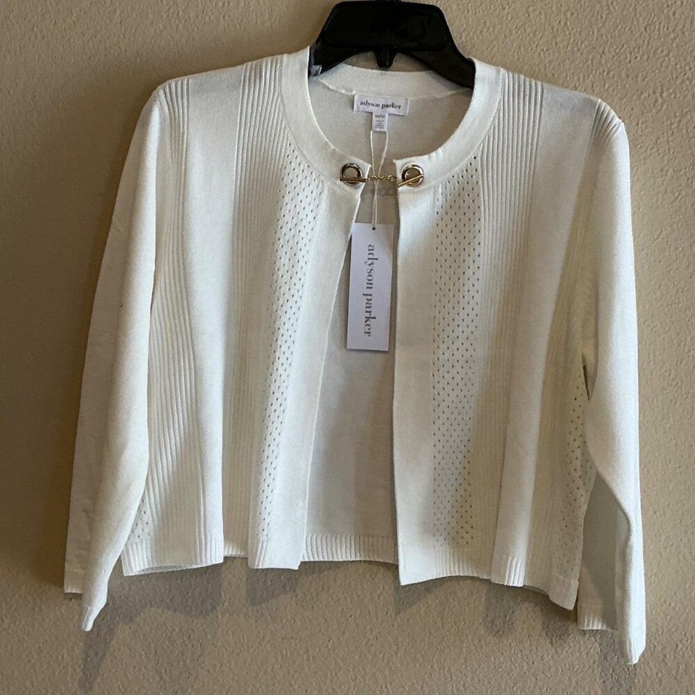 Adyson Parker Women's Cream Cardigan, Size M (NWT)